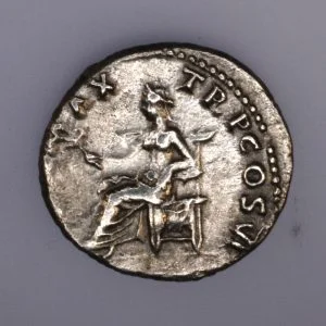 Alternative view of Vespasian Denarius - Pax Seated