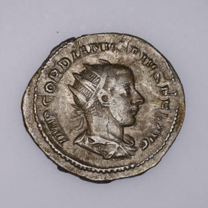 Gordian II Antoninianus - Gordian Standing Obv
