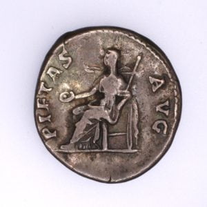 Alternative view of Hadrian Denarius - PIETAS AVG