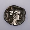Tiberius Veturius Denarius Helmeted Mars