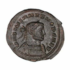 141-Galerius-AE-Follis-Genius-standing-As-Caesar-London-Mint-RICVI15-obv