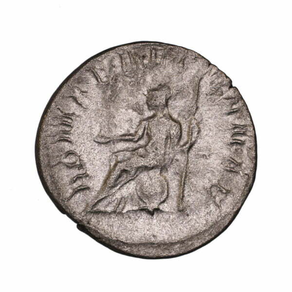 ROMAE AETERNAE, Roma seated left, holding Victory and sceptre.