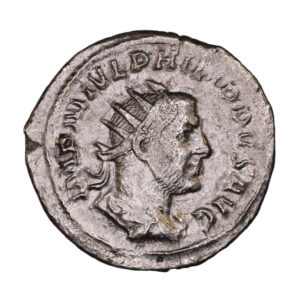IMP M IVL PHILIPPVS AVG, radiate, draped & cuirassed bust right.