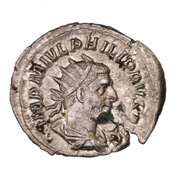 Philip-I-AR-Antoninianus-AEQVITAS-AVGG-RIC27b-obv
