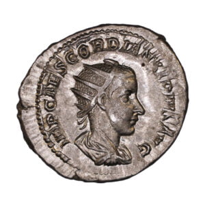 IMP CAES GORDIANVS PIVS AVG, radiate draped bust right.