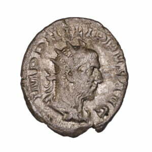 IMP PHILIPPVS AVG, radiate, draped & cuirassed bust right