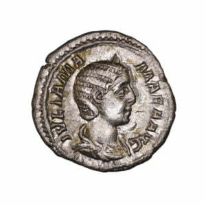 IVLIA MAMAEA AVG, diademed draped bust right.