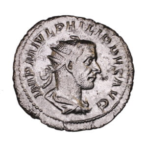 IMP M IVL PHILIPPVS AVG, radiate draped & cuirassed bust right.