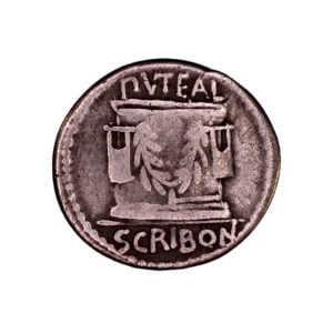 352-L. Scribonius Libo - Garlanded Well Head-CR 416-1a-rev
