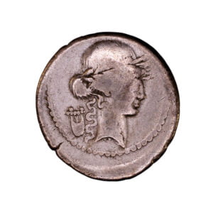 358 P. Clodius Denarius AR Denarius - Diana Standing obv