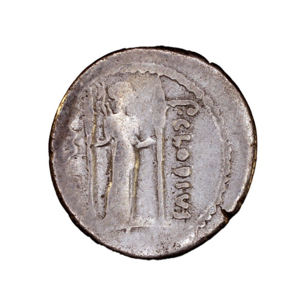 358 P. Clodius Denarius AR Denarius - Diana Standing Rev