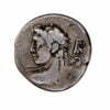 362 - Lucius Caesius AR Denarius - Two Lares Sitting - obv