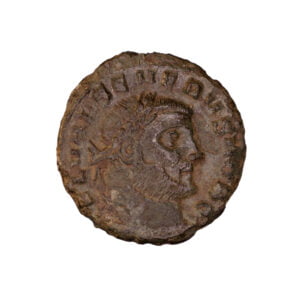 374 - Severus II as Caesar AE Quarter-Follis - GENIO POPVLI ROMANI (Siscia Mint) - obv