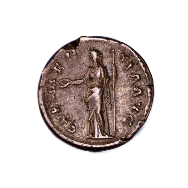Antoninus Pius AR Denarius - CLEMENTIA AVG - Image 2