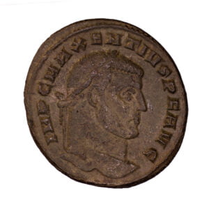 Maxentius AE Follis - AETERNITAS AVG N (Ostia Mint) Obv