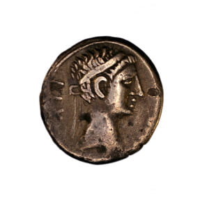 Juba II - Kingdom of Mauretania (Caesaria) - Cornucopiae crossed with transverse scepter.