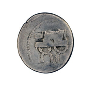 P. Furius Crassipes AR Denarius - Turreted Head of City Goddess