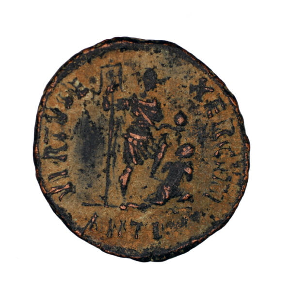 Theodosius I AE2 - VIRTVS E-XERCITI (Antioch Mint)