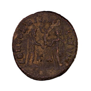 Alternative view of Maximianus, AE Radiate Fraction - CONCORDIA MI-LITVM (Cyzicus Mint)