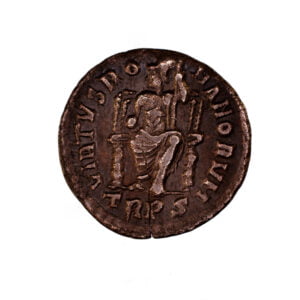 Alternative view of Magnus Maximus AR Siliqua - VIRTVS ROMANORVM (Trier Mint)