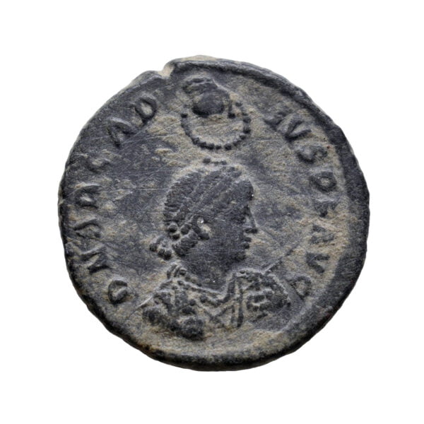Arcadius AE2. - GLORIA ROMANORVM (Constantinople Mint)