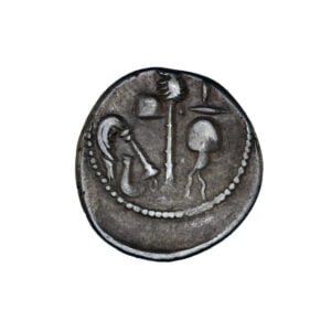 Julius Caesar AR Denarius - CAESAR (Military Mint)