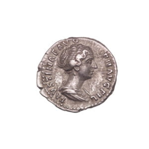 Faustina The Younger AR Denarius - PVDICITIA