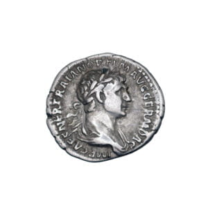 Trajan AR Denarius - Providentia Standing