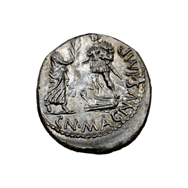 Cnaeus Pompey Jr AR Denarius - Corduba Mint