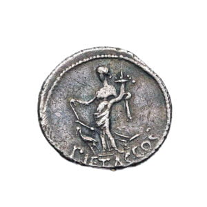 Marc Antony AR Denarius - PIETAS COS