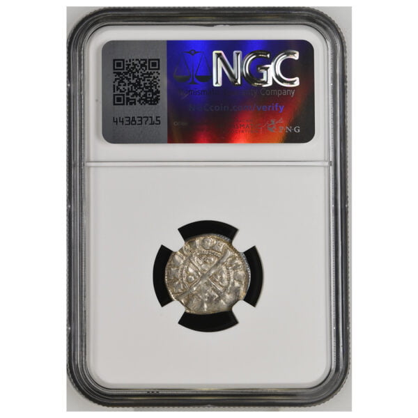 Edward I AR Penny - Long Cross 10cf1 (London Mint) NGC Graded AU 58