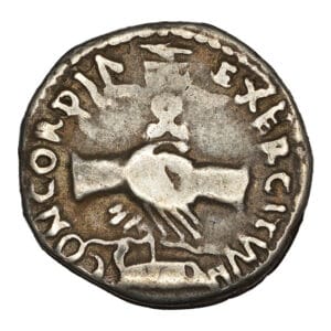 Nerva AR Denarius - CONCORDIA EXERCITVVM