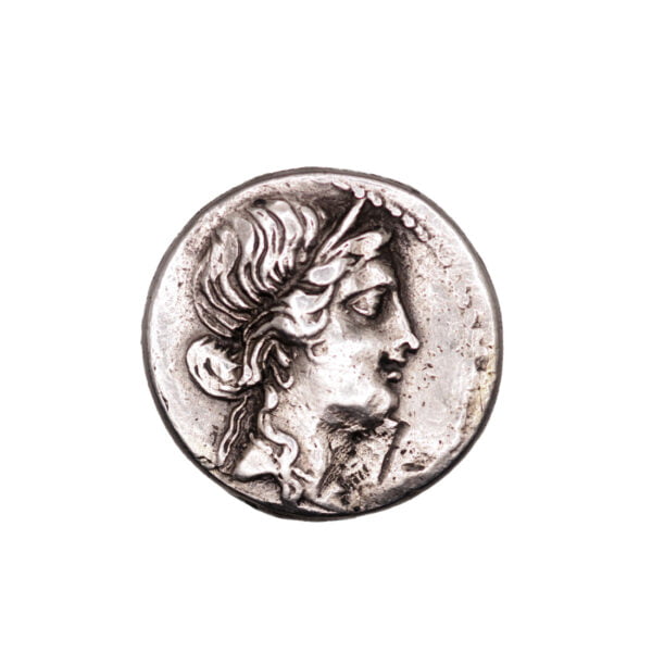 Julius Caesar AR Denarius - Aeneas Carrying Anchises (Military Mint)