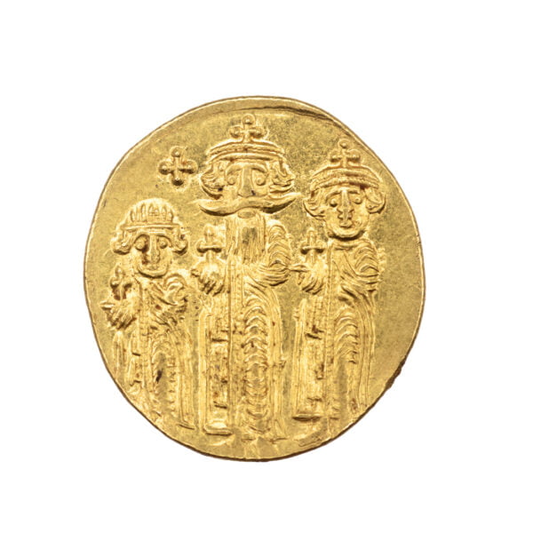 Heraclius, Heraclius Constantine and Heraclonas AU Solidus - VICTORIA AVGU (Constantinople Mint)