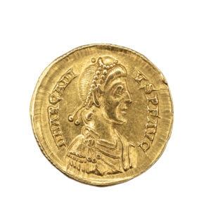 Arcadius AU Solidus - VICTORI-A AVGGG (Constantinople Mint)