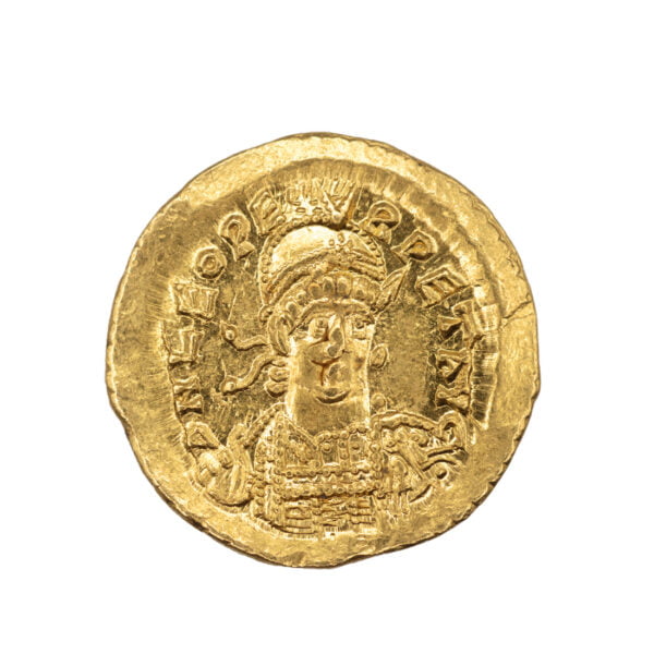 Leo I AU Solidus - VICTORI-A AVCCC (Constantinople Mint)