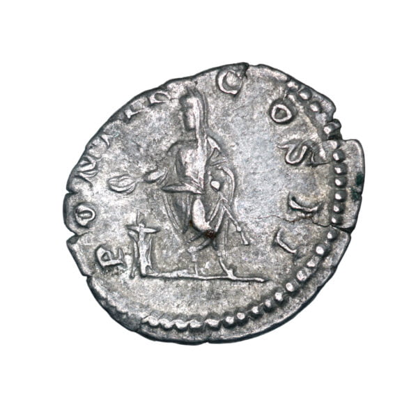 Geta AR Denarius - PONTIF COS II