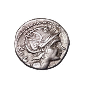 L Flaminius Chilo AR Denarius - Victory in Biga