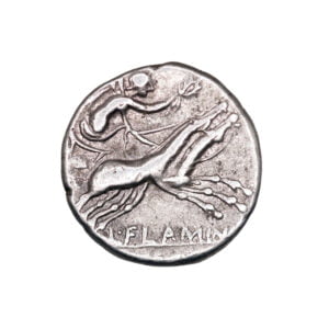 L Flaminius Chilo AR Denarius - Victory in Biga