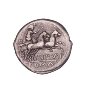 A. Spurilius AR Denarius - Luna in Biga