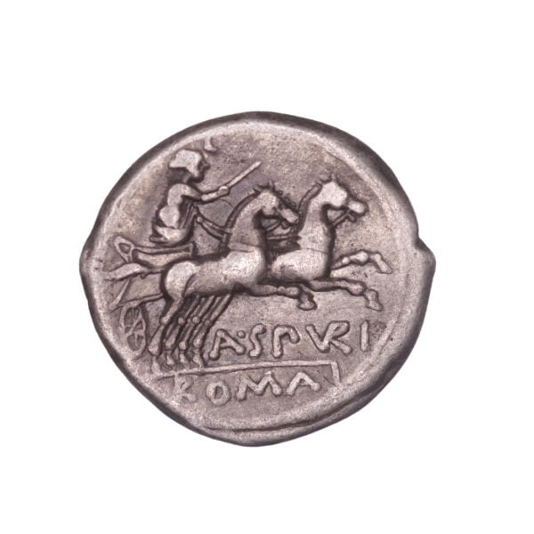 A. Spurilius AR Denarius - Luna in Biga