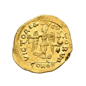 Anastasius I AU Tremissis - VICTORIA AVGVSTORVM (Constantinople Mint)