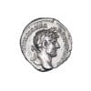 Hadrian AR Denarius - Moneta Standing