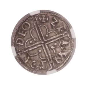 Anglo Saxon - Cnut AR Penny - Quatrefoil type (Thetford Mint)