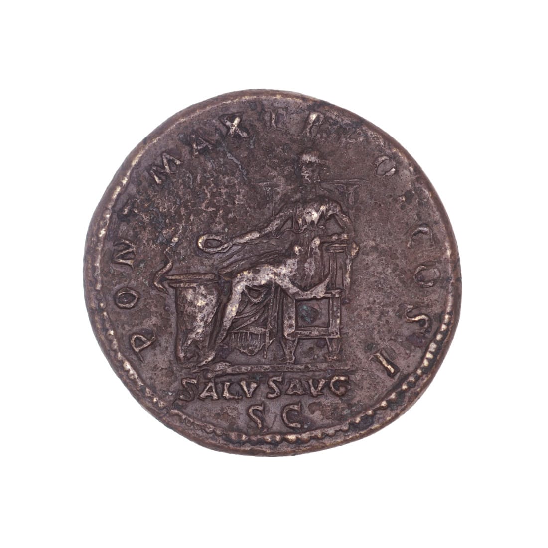 Hadrian AE Dupondius - SALVS AVG