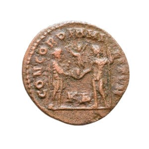 Maximianus Herculius AE Post-Reform Radiate - CONCORDIA MILITVM (Cyzicus Mint)