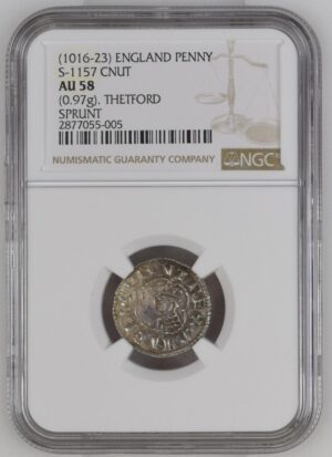Anglo Saxon - Cnut AR Penny - Quatrefoil type (Thetford Mint) - Image 3