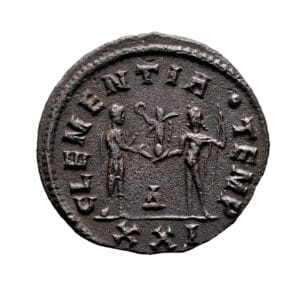 Carinus AE Antoninianus -CLEMENTIA TEMP (Siscia Mint)