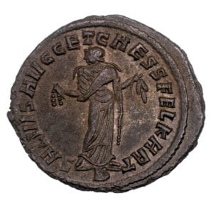 Alternative view of Maximianus AE Follis - SALVIS AVGG ET CAESS AVCTA KART (Carthage Mint)