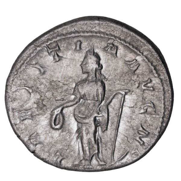 Gordian III AR Antoninianus - LAETITIA AVG N - Image 2